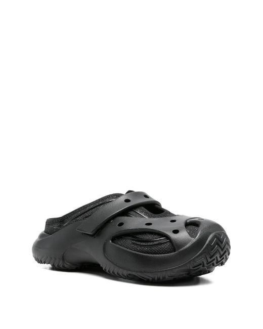 CROCSTM Black Caged Perforated Strap Clogs