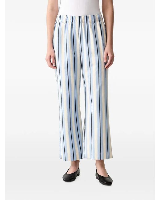Stine Goya Blue Striped Embroidered Trousers
