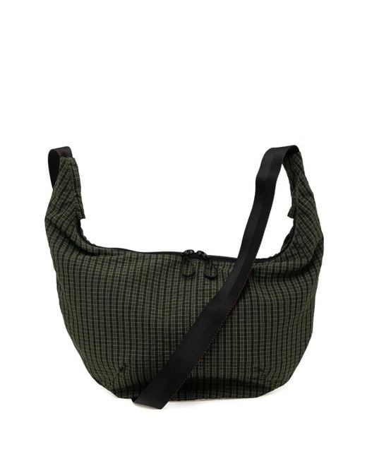 Comme des Garçons Black Checked Shoulder Bag for men