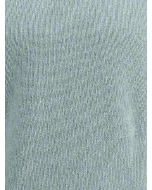 Brooksfield Blue Turtleneck Ribbed-Hem Sweater for men
