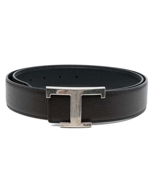 Tod's Black Belt With Buckle for men