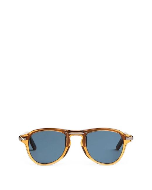 Movitra Blue Status 06 Round-Frame Sunglasses