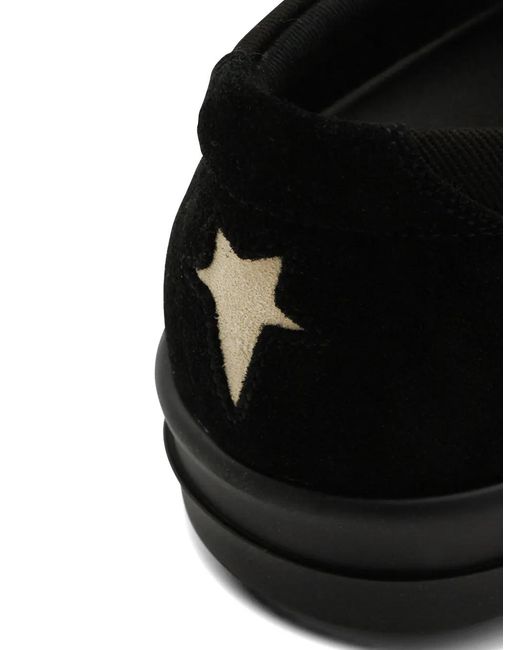 Rick Owens Black Star-Motif Slip-On Sneakers for men