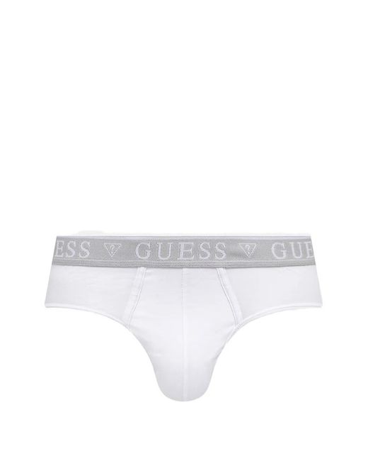 Guess Blue Logo-Waistband Briefs (Set Of 5) for men