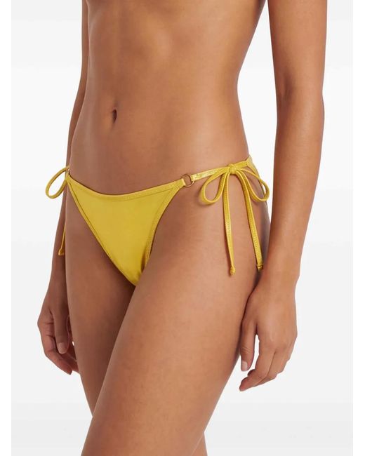 GIMAGUAS Yellow Rina Tie-Sides Bikini Bottom