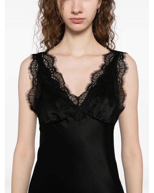 Reformation Black Cecily Dress