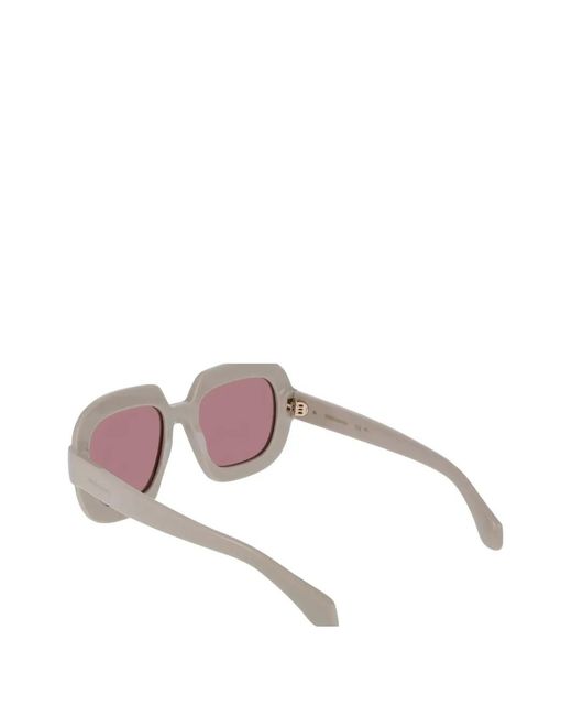 Ferragamo Pink Square-Frame Sunglasses