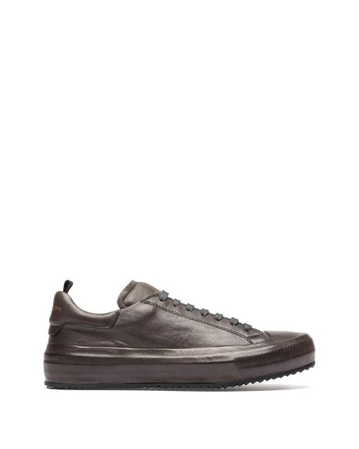 Officine Creative Gray Mes 104 Leather Sneakers