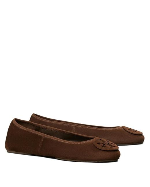 Ballerine Con Decorazione di Tory Burch in Brown