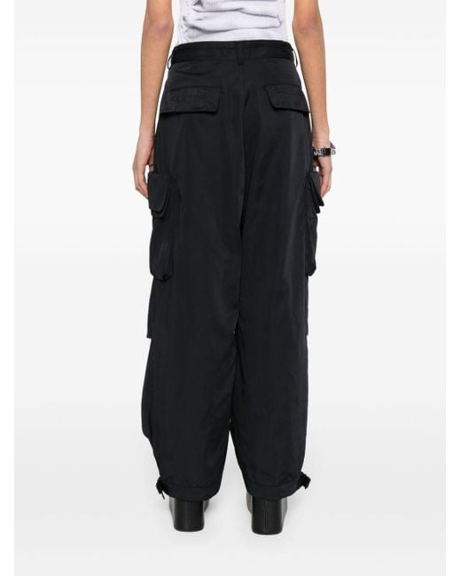 Pantalon à poches cargo Y-3 en coloris Black