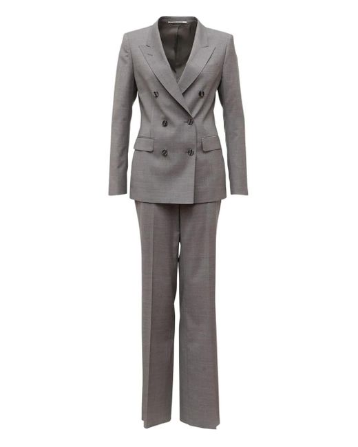 Tagliatore Gray Doppelreihiger Anzug