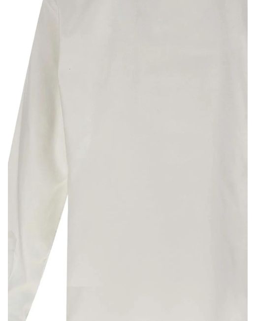 Barba Napoli White Cotton Shirt for men