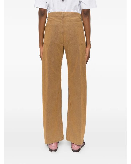 Aspesi White Straight-Leg Trousers