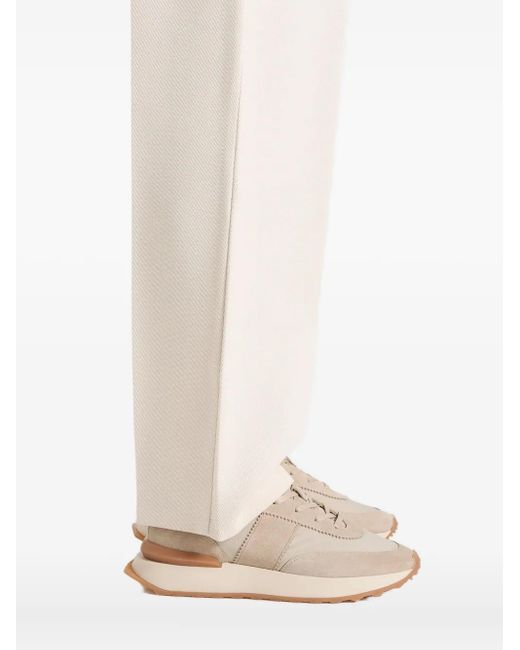 Manière De Voir Natural Monaco Suede And Nylon Runner Sneakers for men