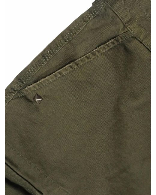 HTC Green Belt-Loop Cargo Shorts for men