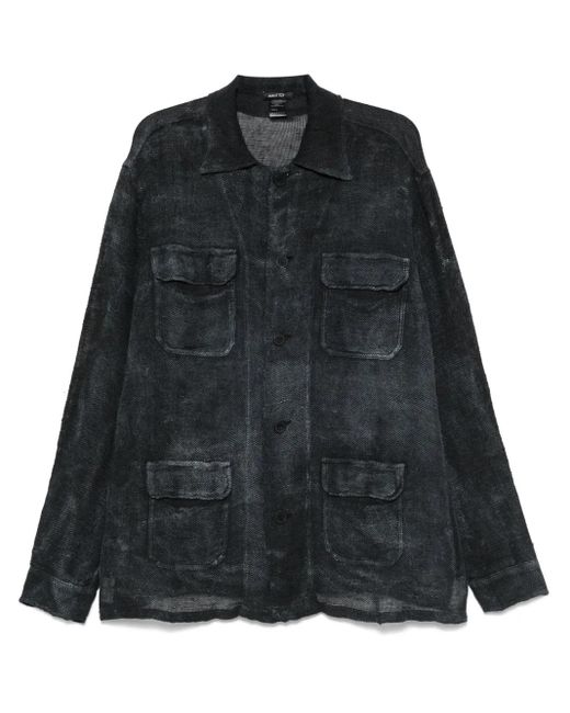 Giacca-Camicia di Avant Toi in Black da Uomo