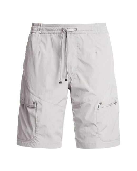 Parajumpers Gray Drawstring-Waist Cargo Trousers for men