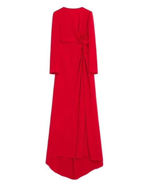 Valentino Garavani Red Long Cady Couture Dress