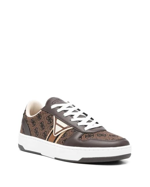 Guess White Baskets À Motif Monogramme for men