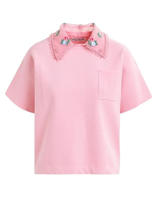Essentiel Antwerp Pink Hideal Polo Top