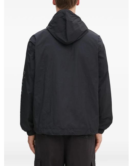 Aries Gray Hooded Zip Jacket for men
