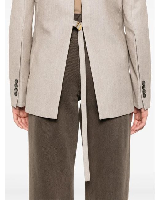 AMI Natural Double-Breasted Blazer
