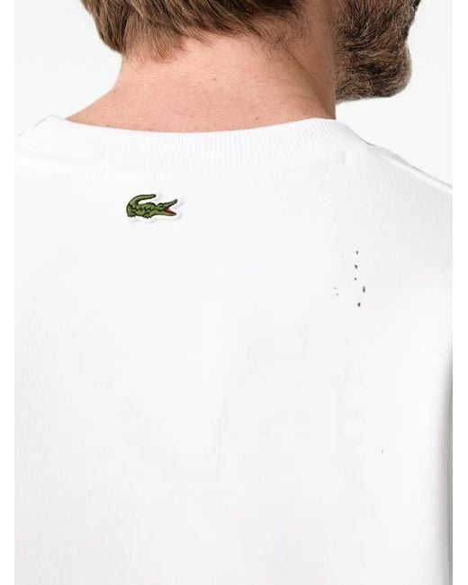Lacoste Gray French-Made Cotton Sweatshirt for men