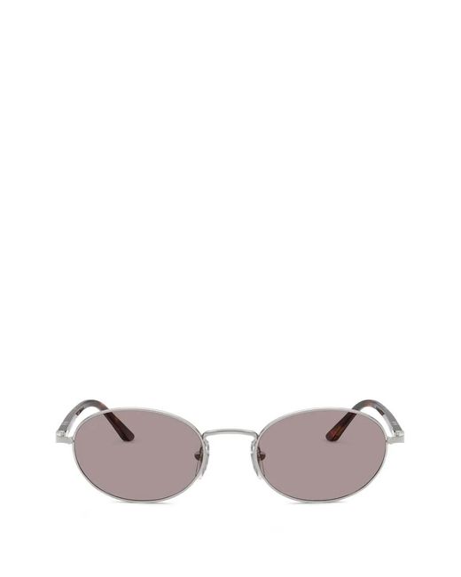 Persol Metallic Ida Round-Frame Sunglasses