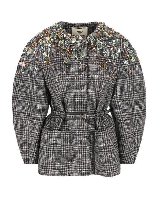Fendi Denim Jack in het Gray