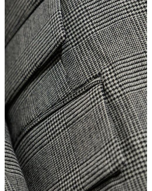 Blazer A Quadri di Vetements in Gray