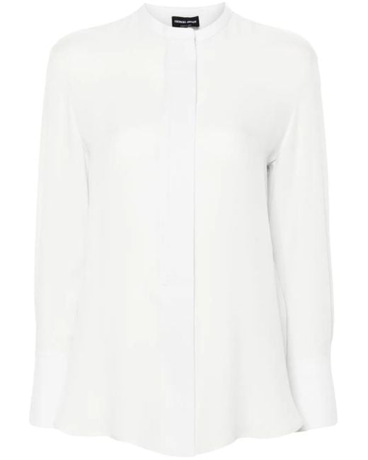Giorgio Armani White Silk Shirt