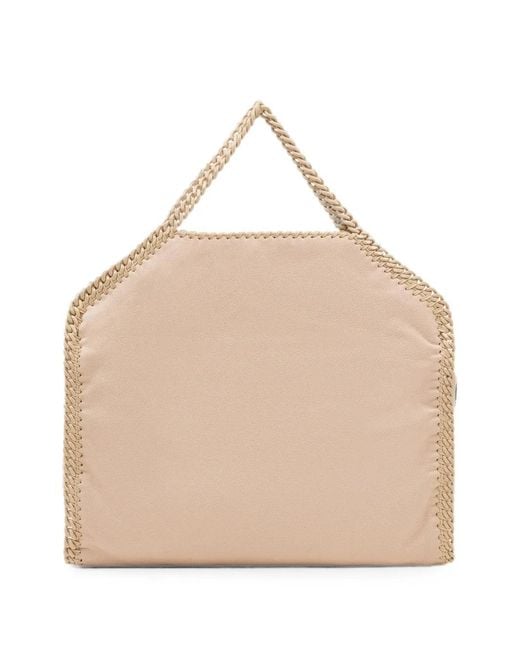 Stella McCartney Natural Falabella 3 Chain-Trim Shoulder Bag