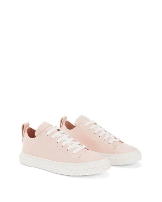 Giuseppe Zanotti Pink Logo-Patch Low-Top Trainers