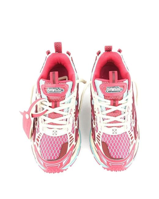 Off-White c/o Virgil Abloh Pink Be Right Back Lace-Up Sneakers