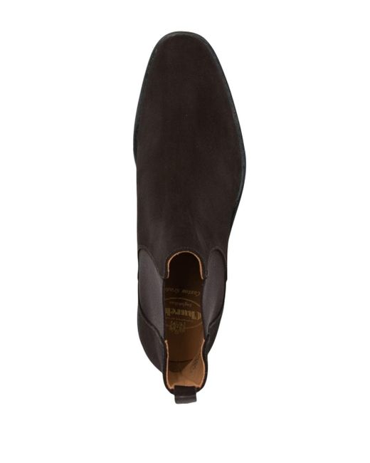 Church's Black Suede Chelsea Boots for men