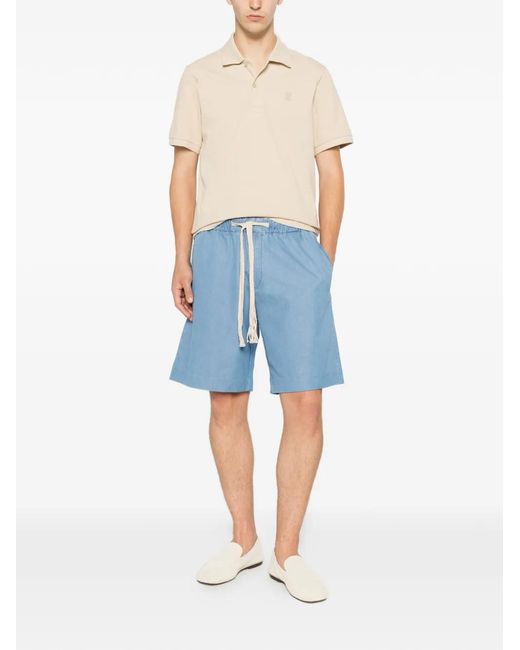 Sandro White Polo À Patch Logo for men