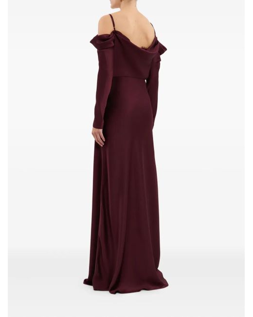 Rebecca Vallance Purple Avalon Abendkleid Mit Spitzenbesatz