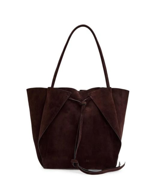 Gabriela Hearst Purple Marija Suede Tote Bag