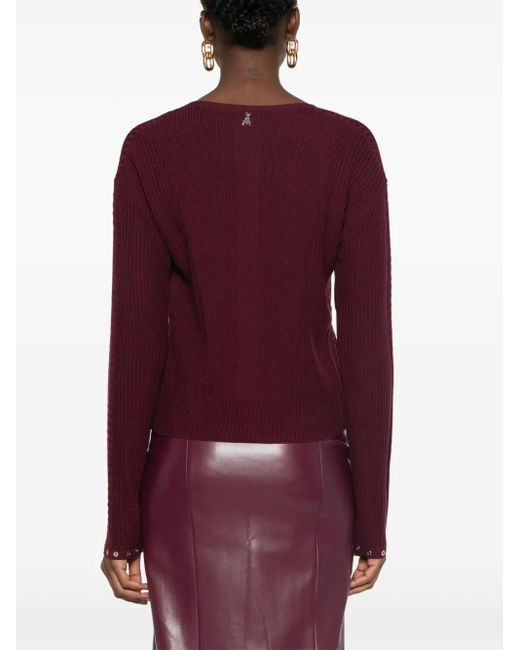 Patrizia Pepe アイレットディテール セーター Purple