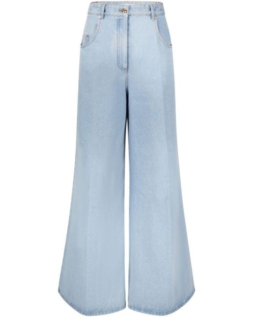 Nina Ricci Blue Mid-rise Flared Jeans