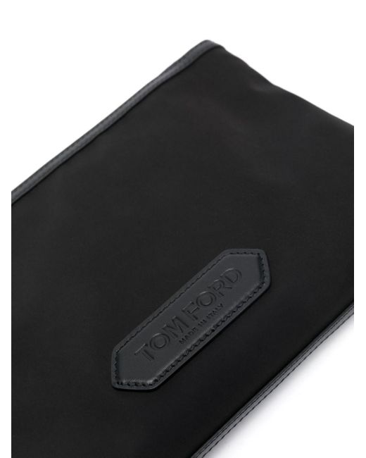 Tom Ford Black Leather Clutch Bag for men