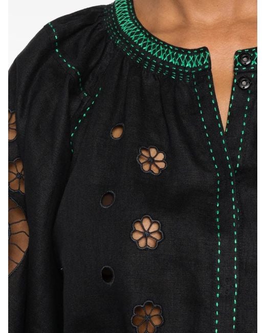 Vita Kin Black Babylon Embroidered Midi Dress