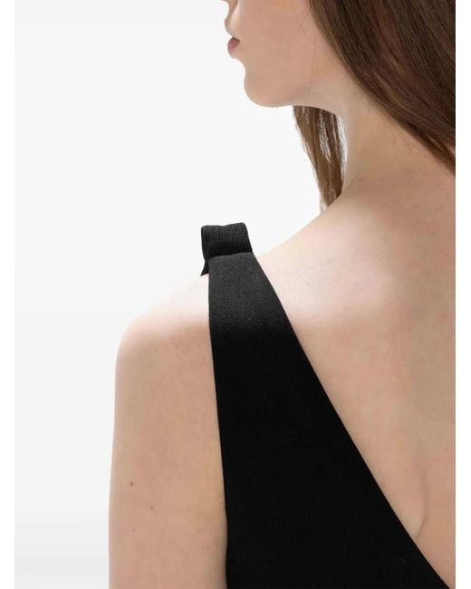Robe Mi-Longue À Col V J.W. Anderson en coloris Black