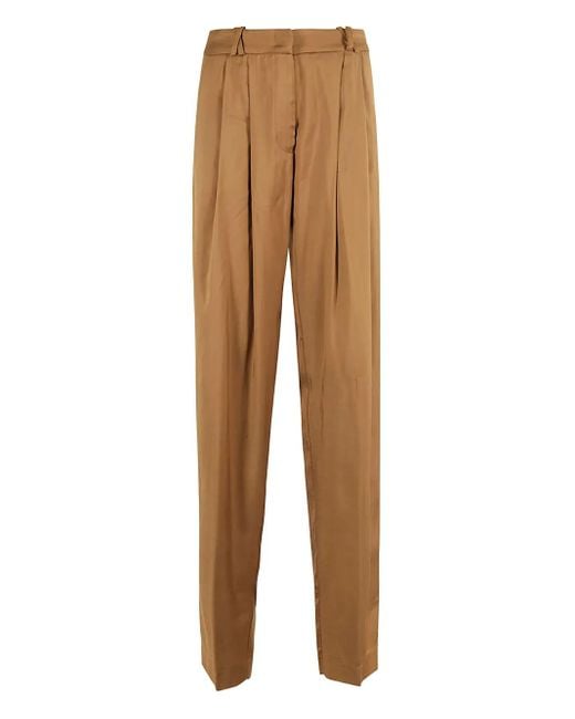 FEDERICA TOSI Natural Straight-Leg Trousers