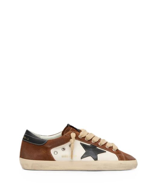 Golden Goose Deluxe Brand Brown Super-Star Sneakers for men