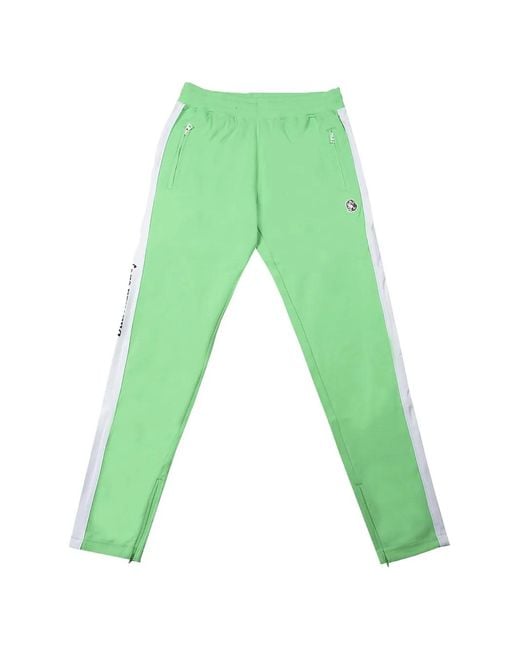 BBCICECREAM Green Zip-Pockets Track Pants for men