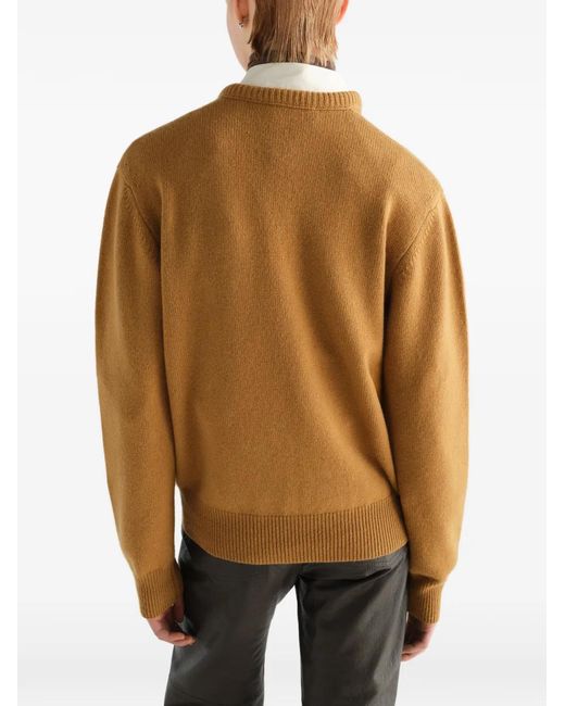 Lemaire Natural V-Neck Sweater