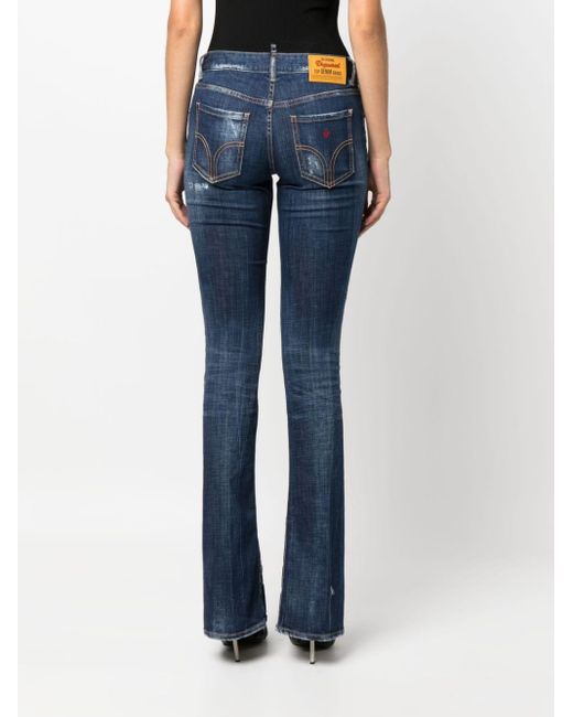 DSquared² Bootcut Jeans in het Blue