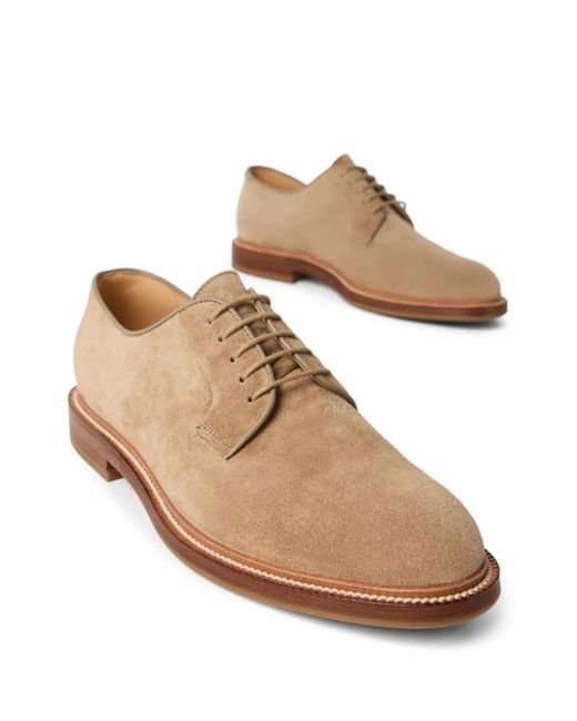 Brunello Cucinelli Brown Flat Shoes for men