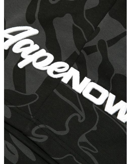 Aape By A Bathing Ape Black Cotton-Blend Shorts for men